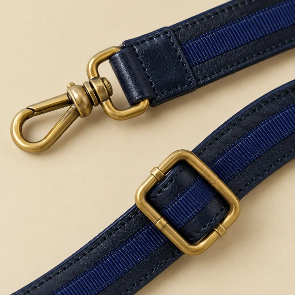 Bookmark Ribbon Strap, close-up of the spine bands and book corner