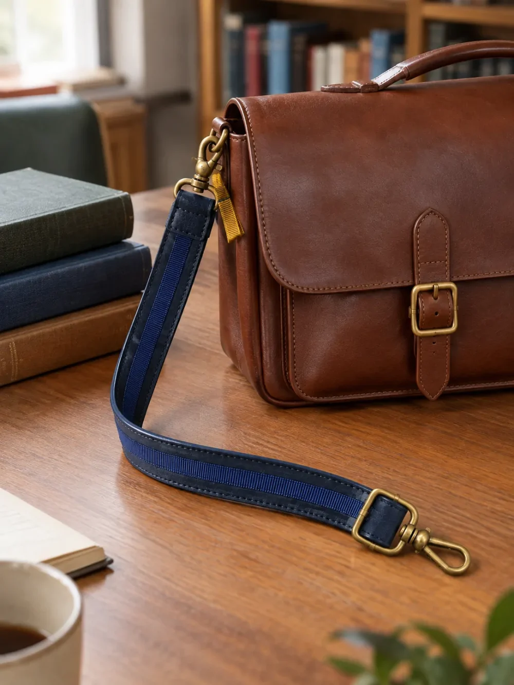 Bookmark Ribbon Strap in use