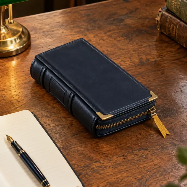 The Hardback Pencil Case in use
