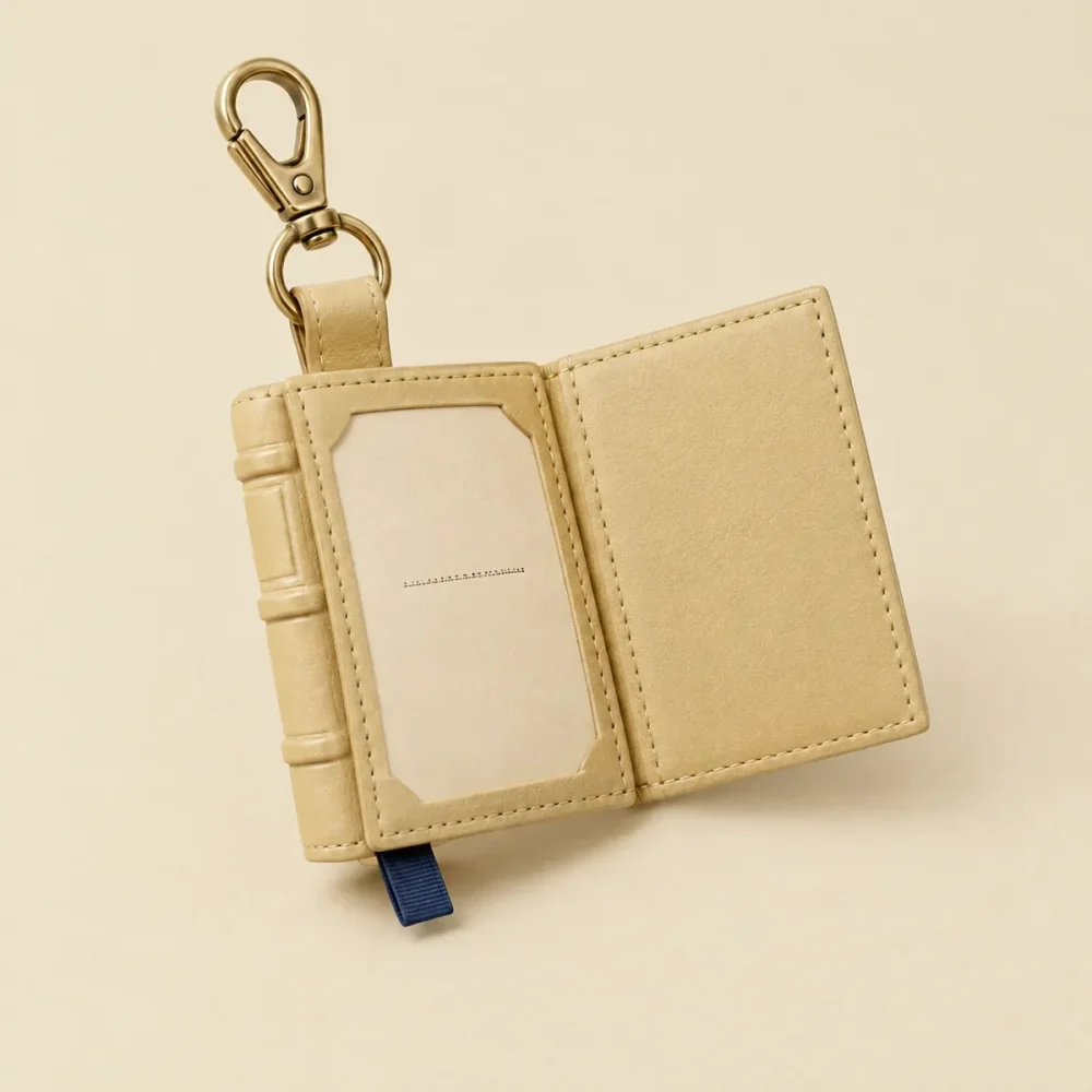 The Index Tab, opened like a book to show the printed lining