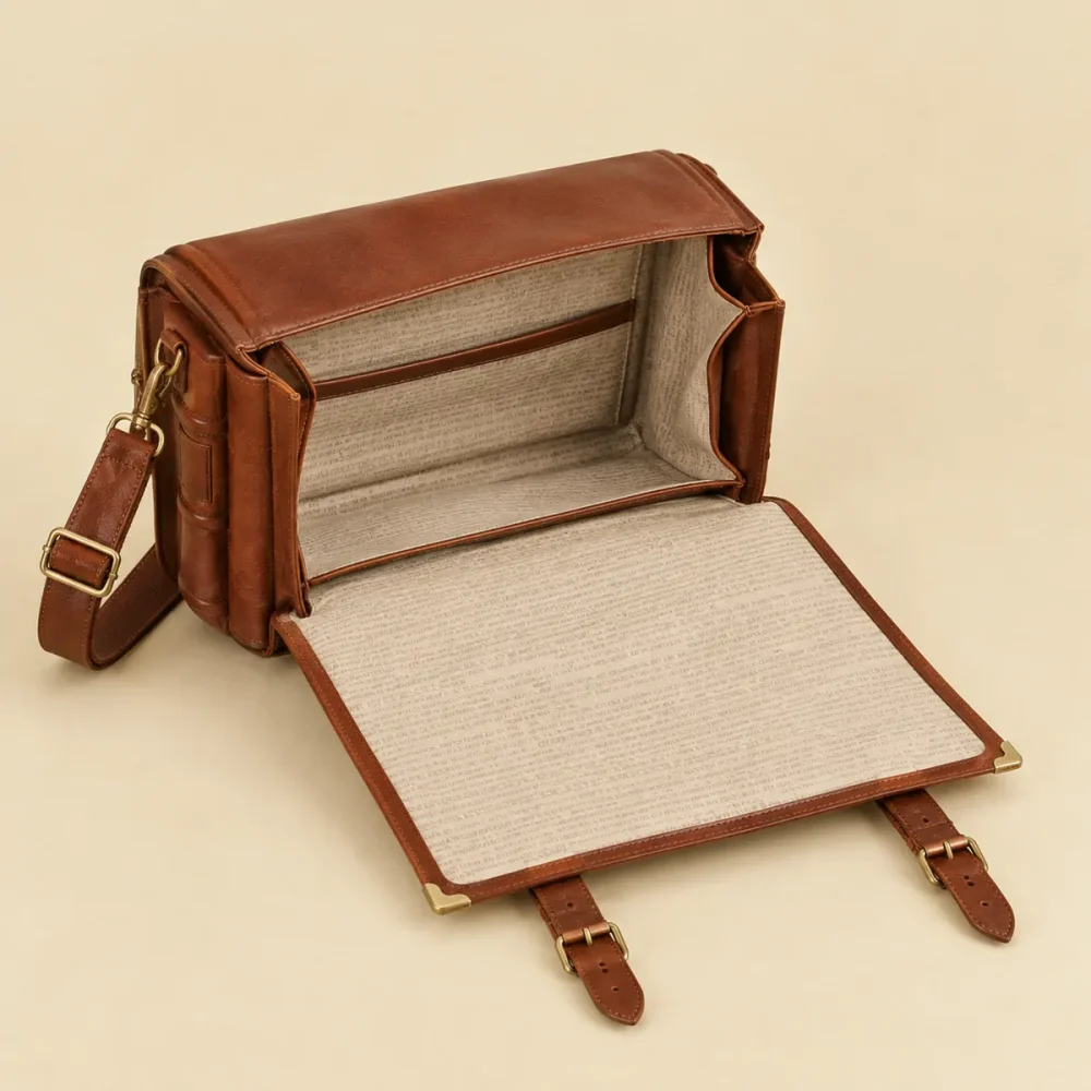 The Lighthouse Accounts, opened like a book to show the printed lining