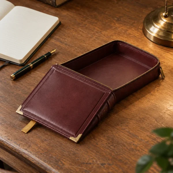 The Open Book Tray in use